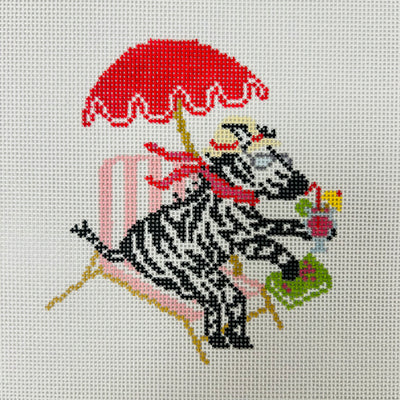 La Dolce Vita - Riviera Zebra Needlepoint Canvas