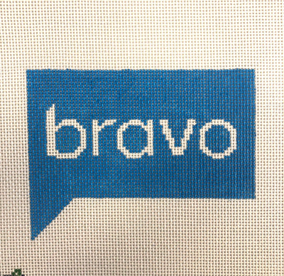 Bravo - Blue Needlepoint Canvas