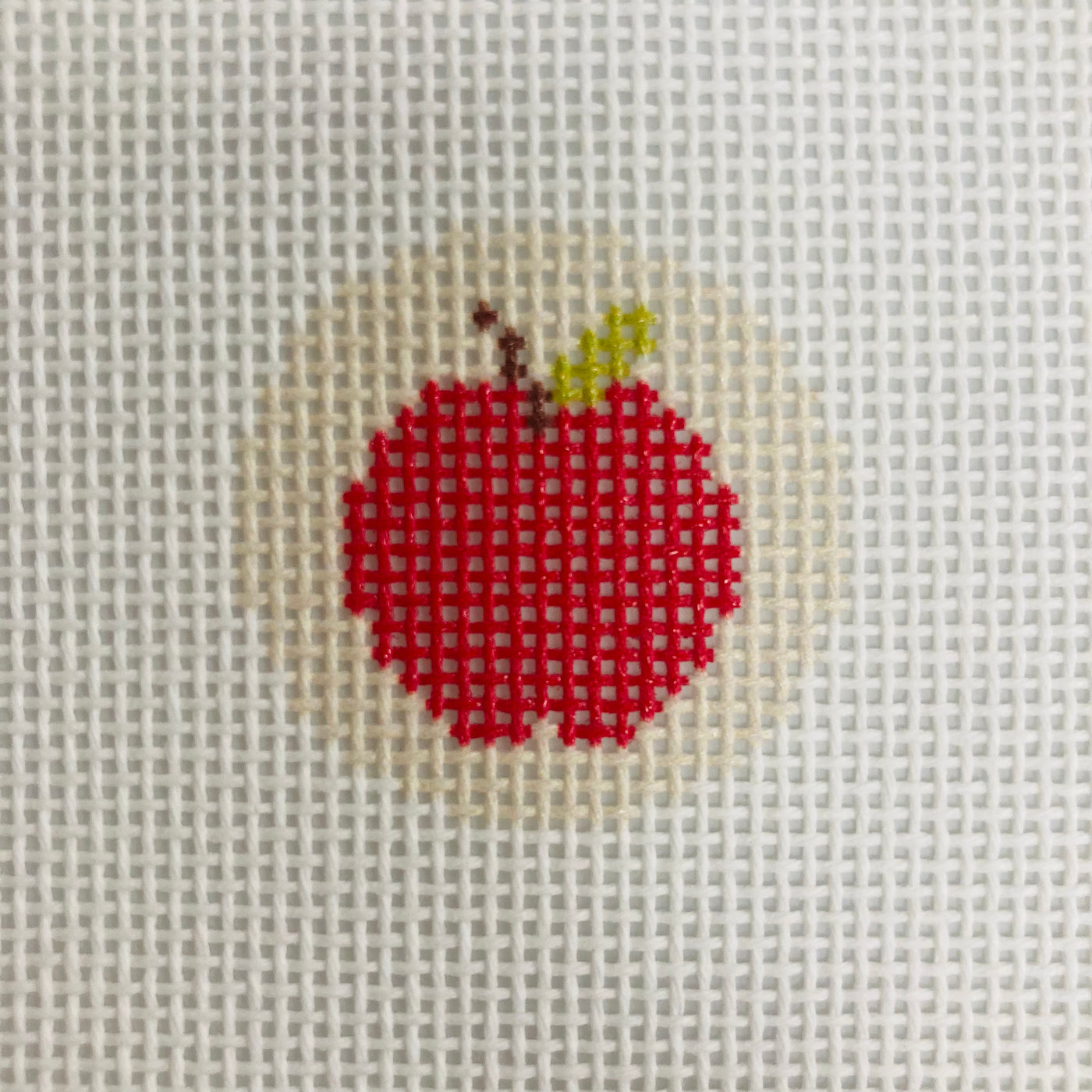 Apple Mini Clip Needlepoint Canvas