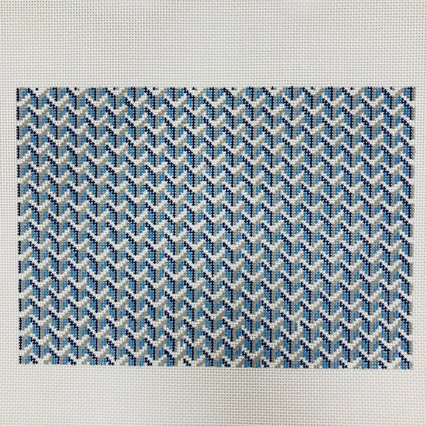 7 x 10 Y Clutch Blue Needlepoint Canvas