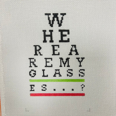 Where are my glasses? Eyeglass Case Needlepoint Canvas