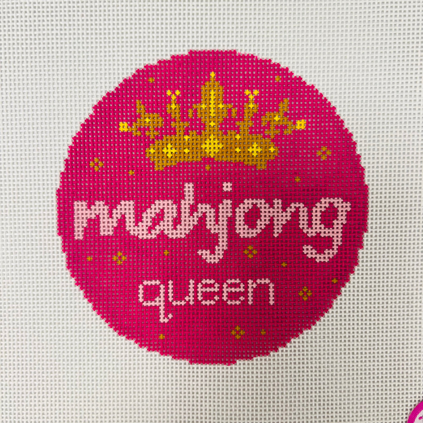 Mahjong Queen Ornament Needlepoint Canvas