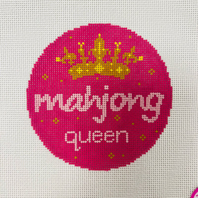 Mahjong Queen Ornament Needlepoint Canvas