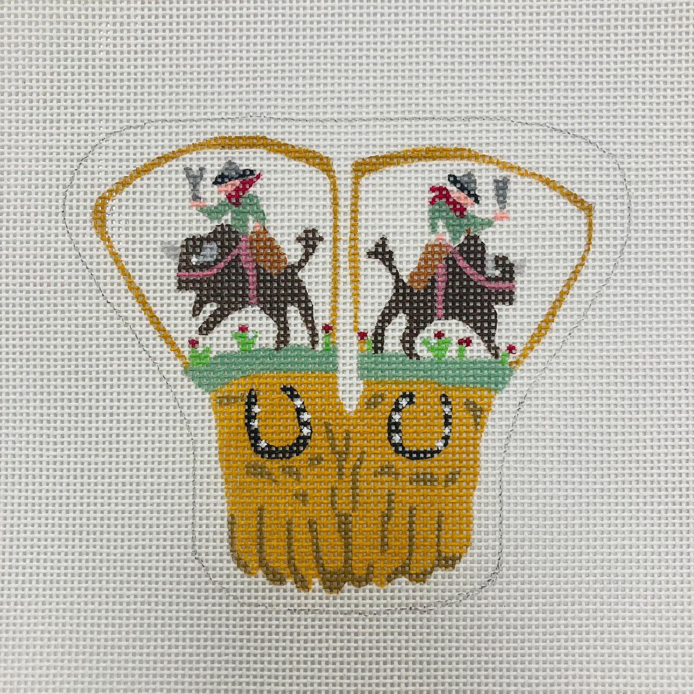 Gauntless With Bucking Bison