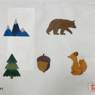 Mobile/woodland - all icons Needlepoint Canvas