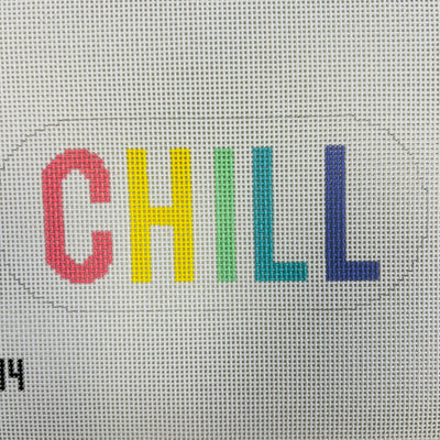 Pastel Chill Pill Eyeglass Case Needlepoint Canvas