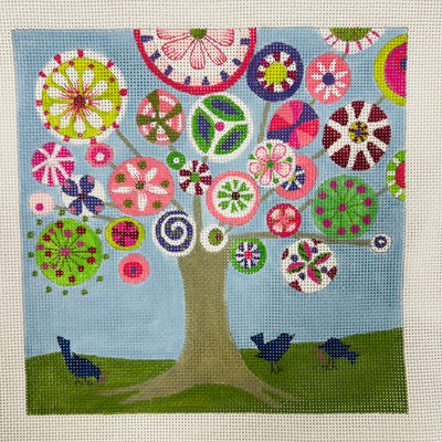 Spring Tree Needlepoint Canvas
