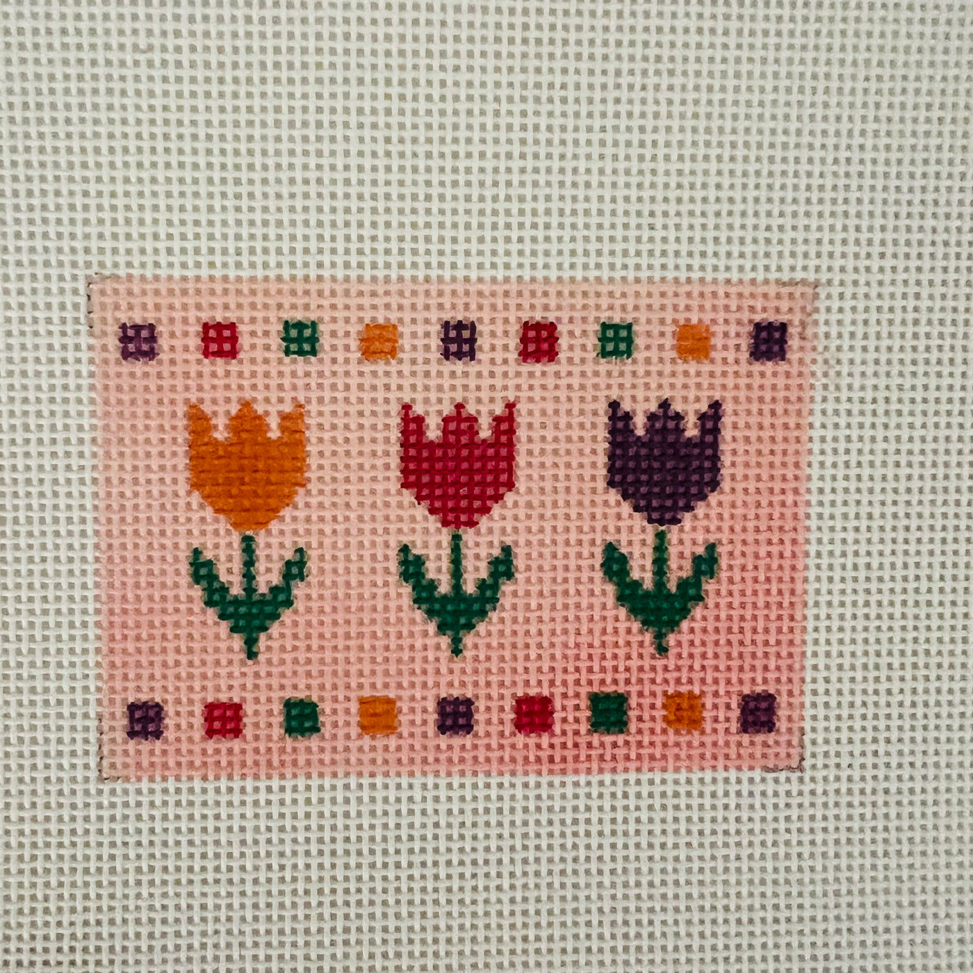 Tulips Insert Needlepoint Canvas