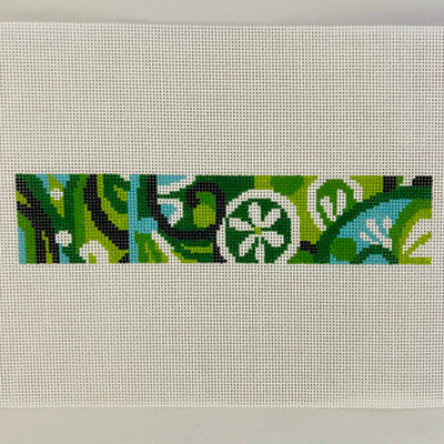 Green Pucciesque Key Fob Needlepoint Canvas