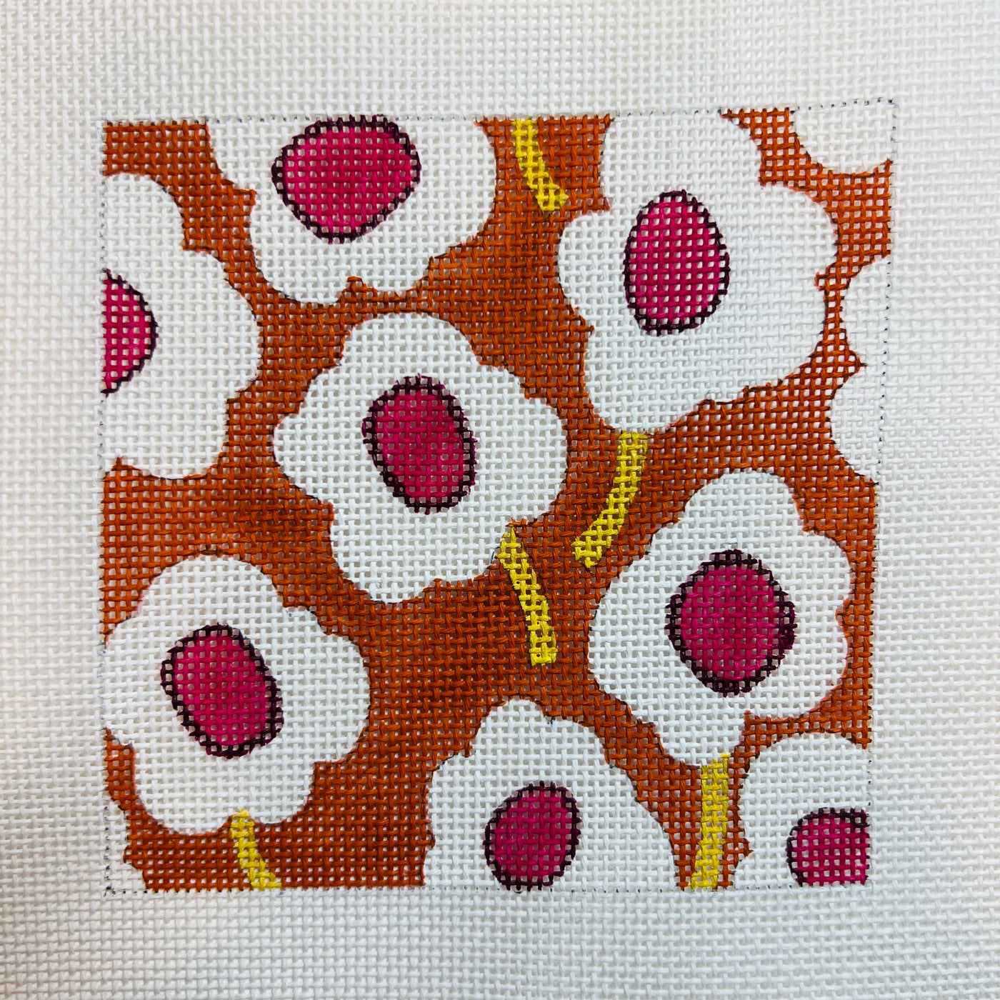 Mod Flower White Coaster