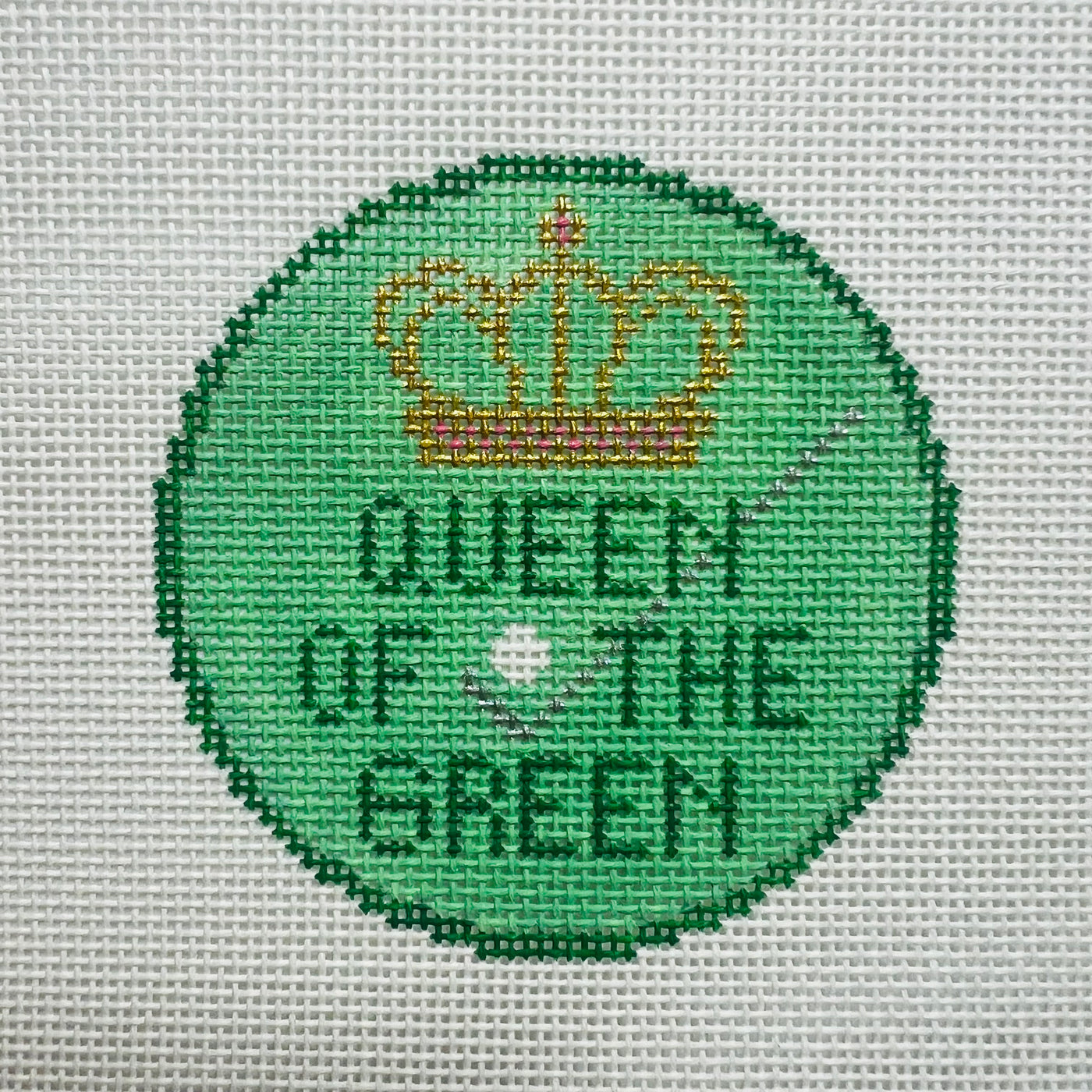 Queen of the Green Needlepoint Canvas