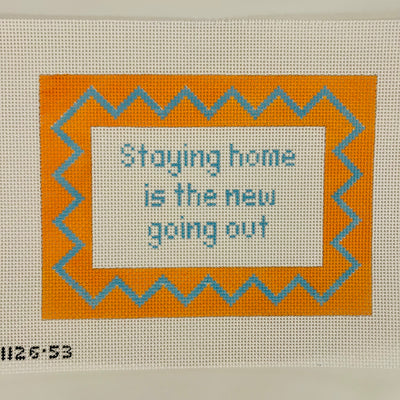 Staying Home… Needlepoint Canvas