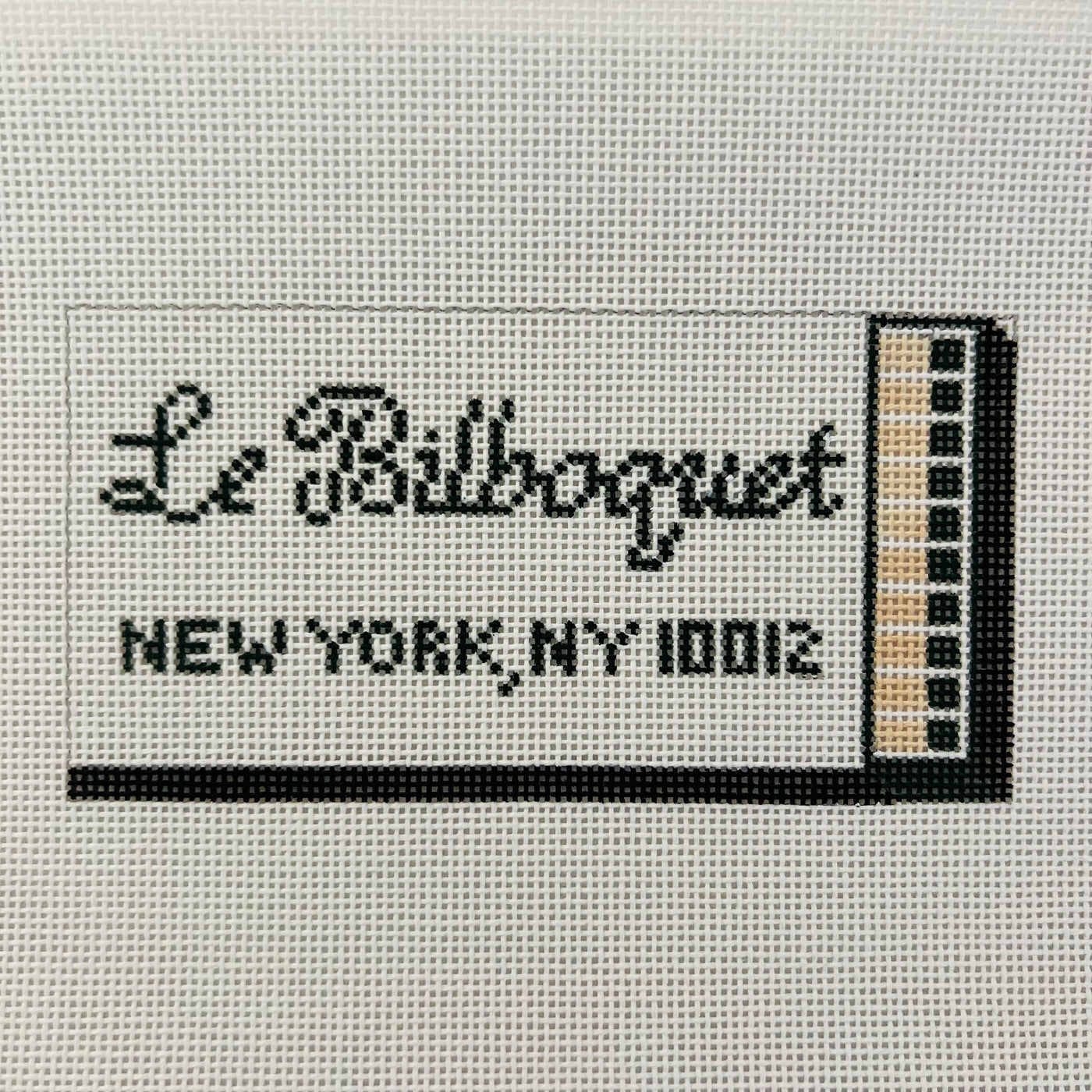 Le Bilboquet Match Book Needlepoint Canvas
