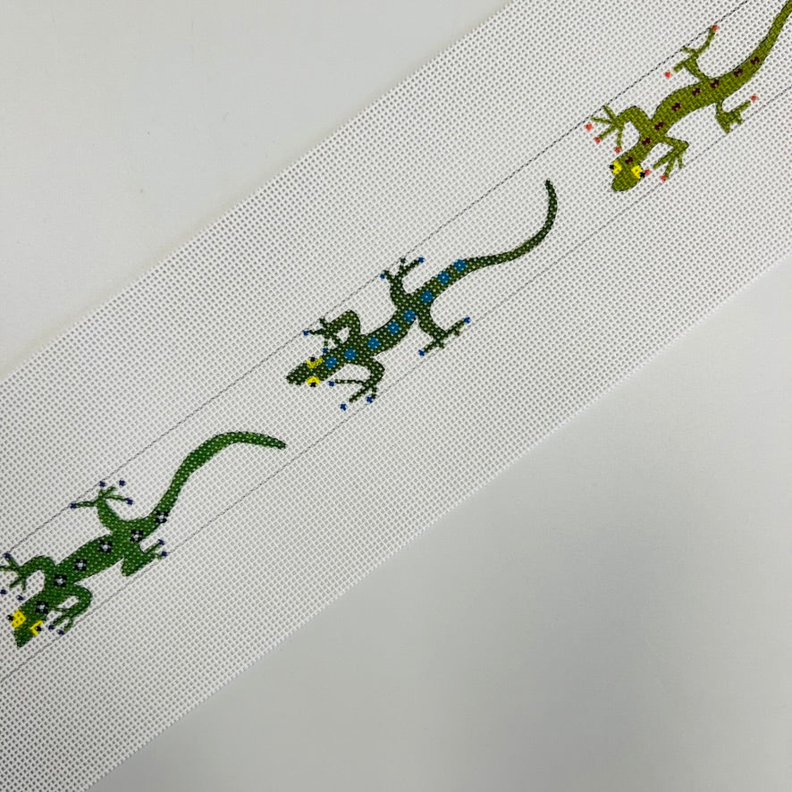 Gecko Belt Needlepoint Canvas