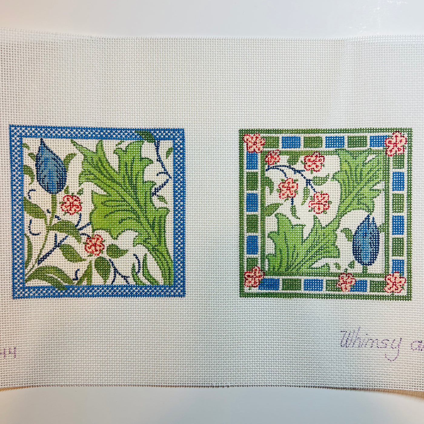 William Morris Blue Tulip Coasters Set