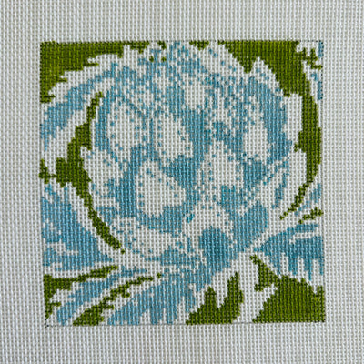 Artichoke Square Coaster Needlepoint Canvas