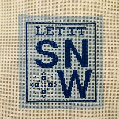 Let it Snow Needlepoint Canvas