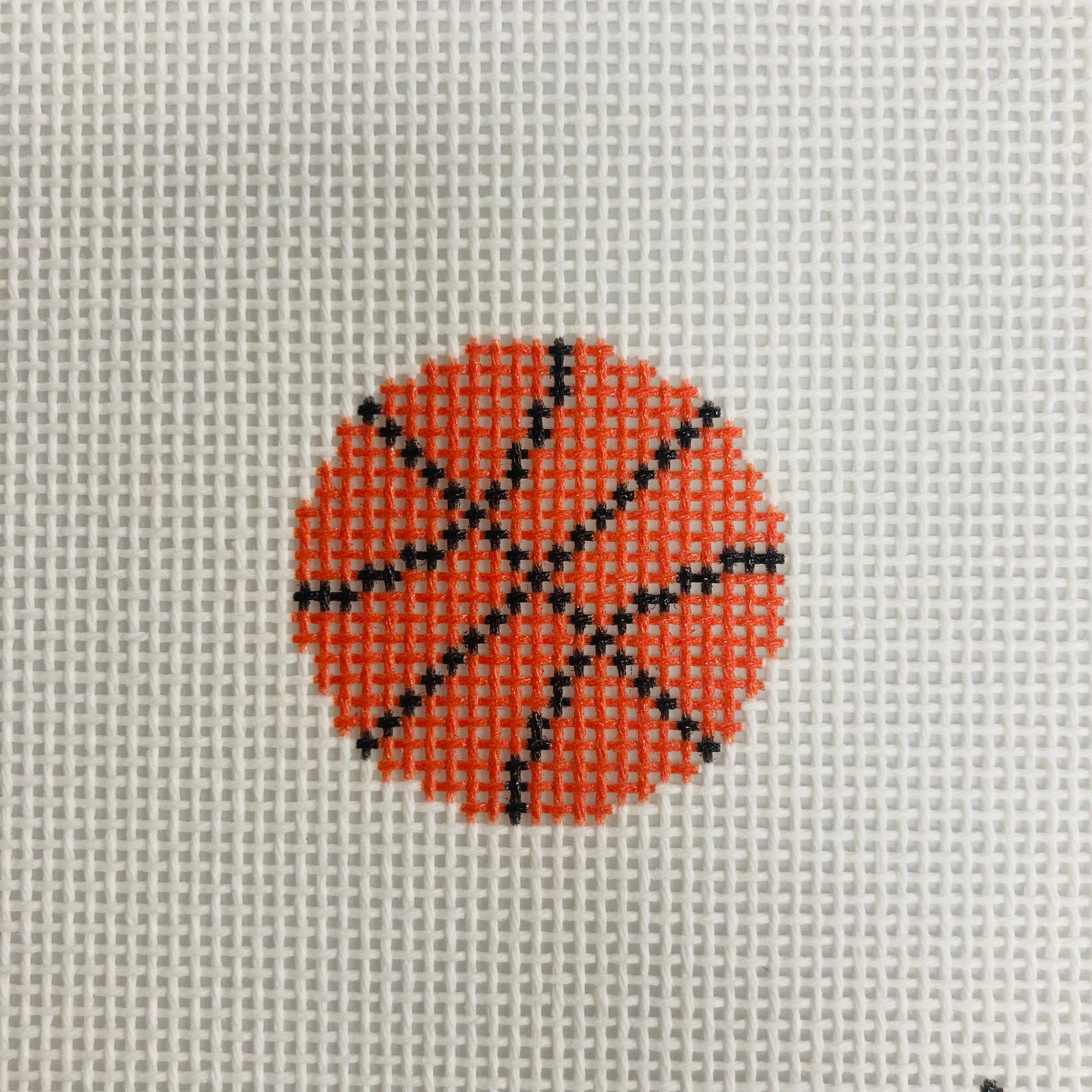 Basketball Mini Clip Needlepoint Canvas