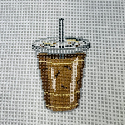 Iced Coffee Needlepoint Canvas