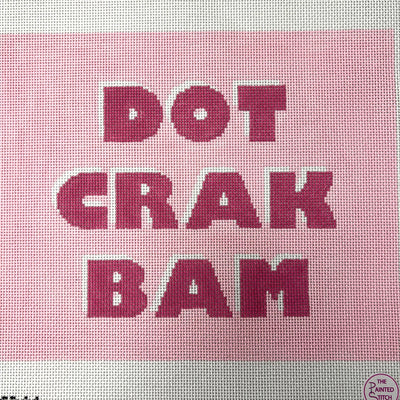 Dot Crack Bam Needlepoint Canvas