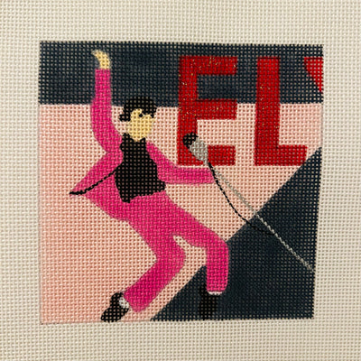 Elvis Coaster Needlepoint Canvas