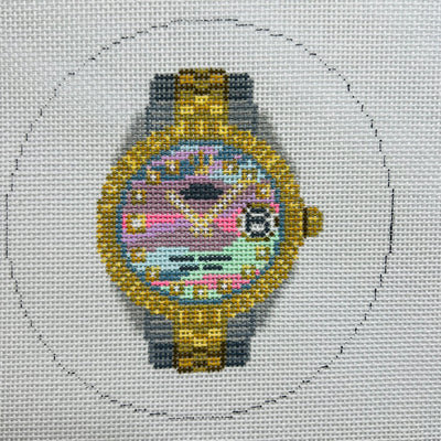 Lady of the Hour Watch Needlepoint Canvas