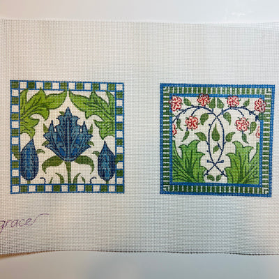 William Morris Blue Tulip Coasters Set