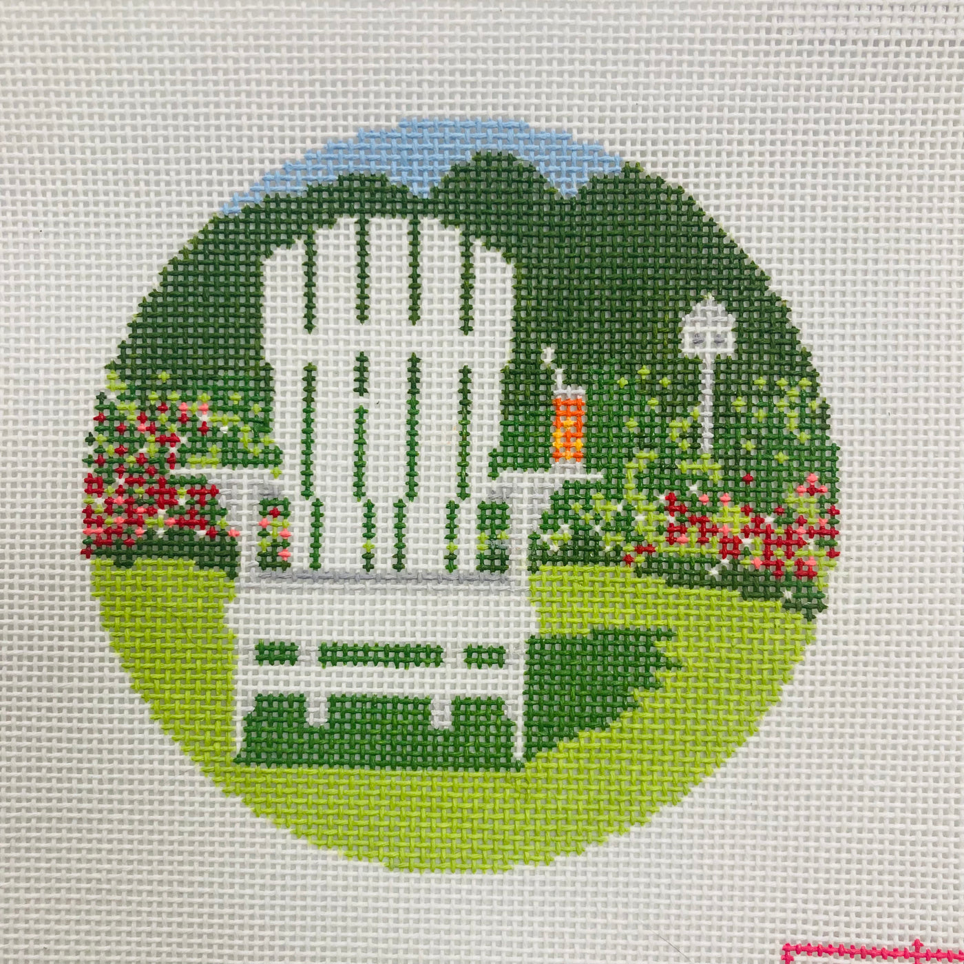 Adirondak Chair Summer Needlepoint Canvas