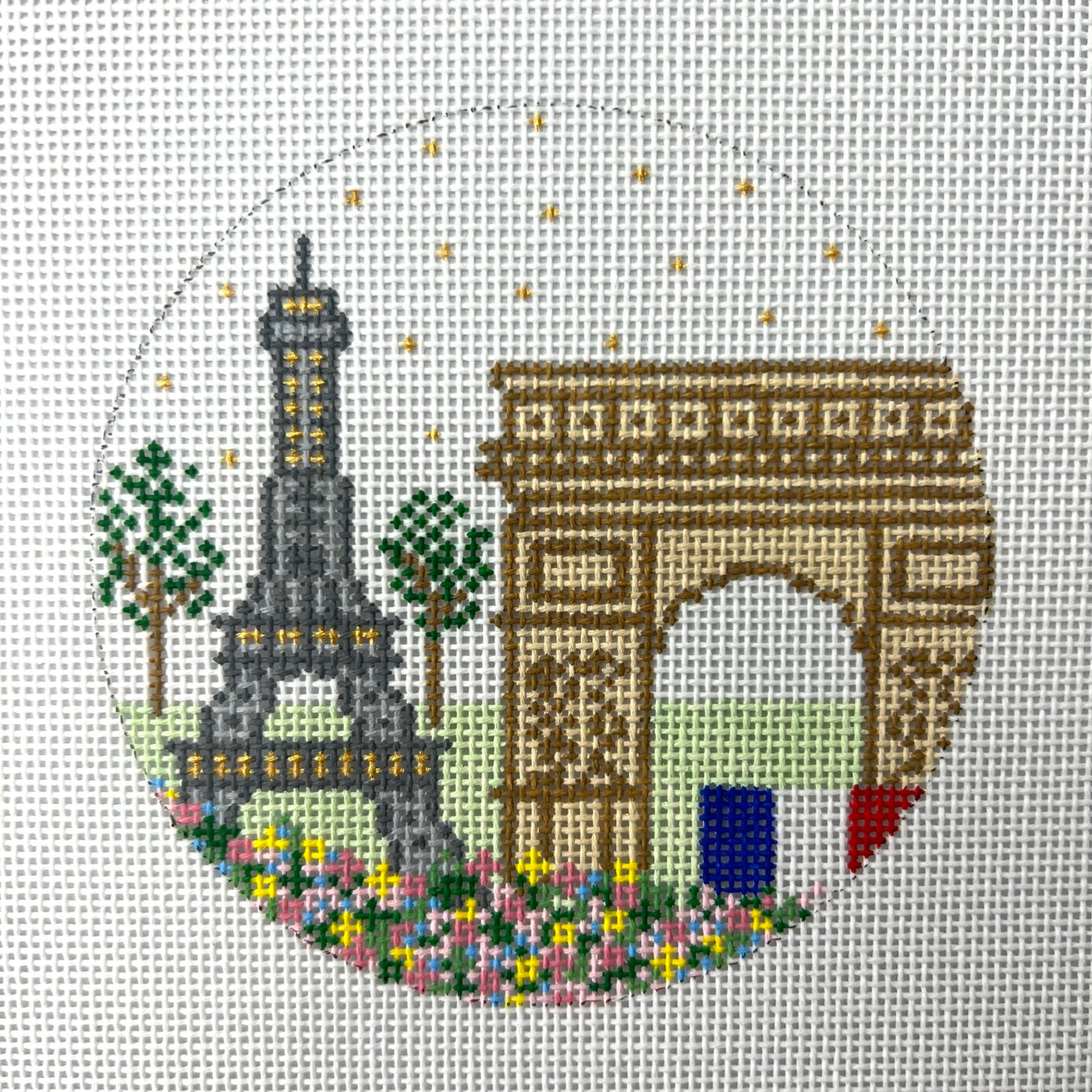Paris Ornament Needlepoint Canvas
