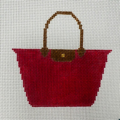 Pink Tote Bag Needlepoint Canvas