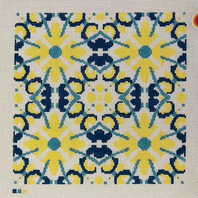 Spanish Tile Needlepoint Canvas