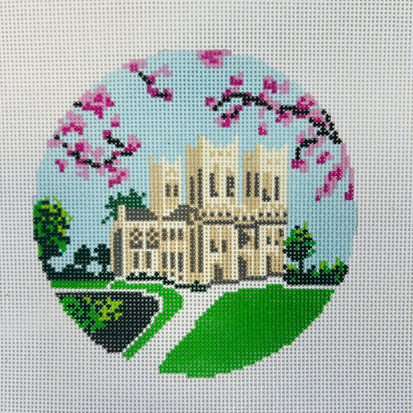 National Cathedral with Cherry Blossoms Ornament