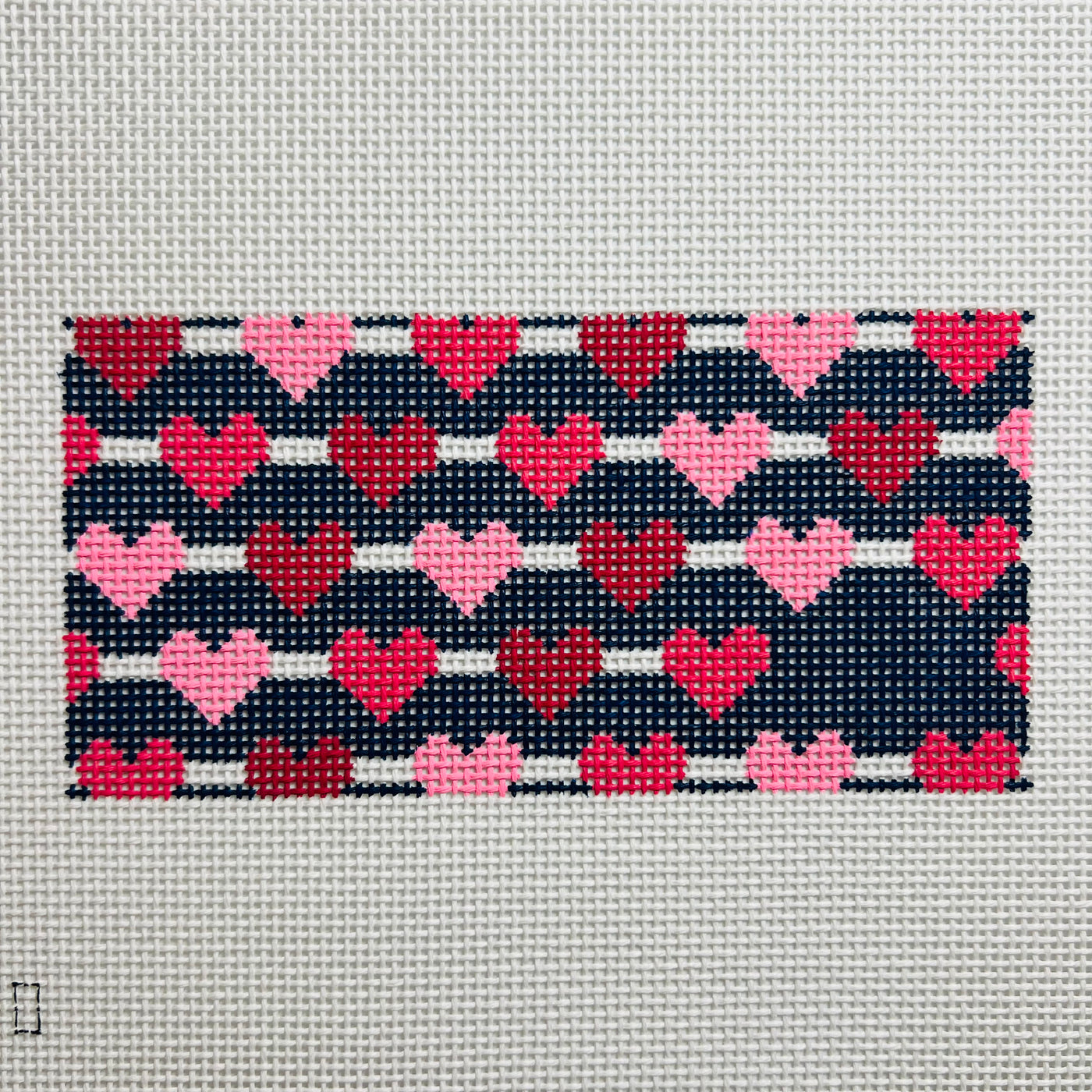 Heart Strings Insert or Eyeglass Case Needlepoint Canvas