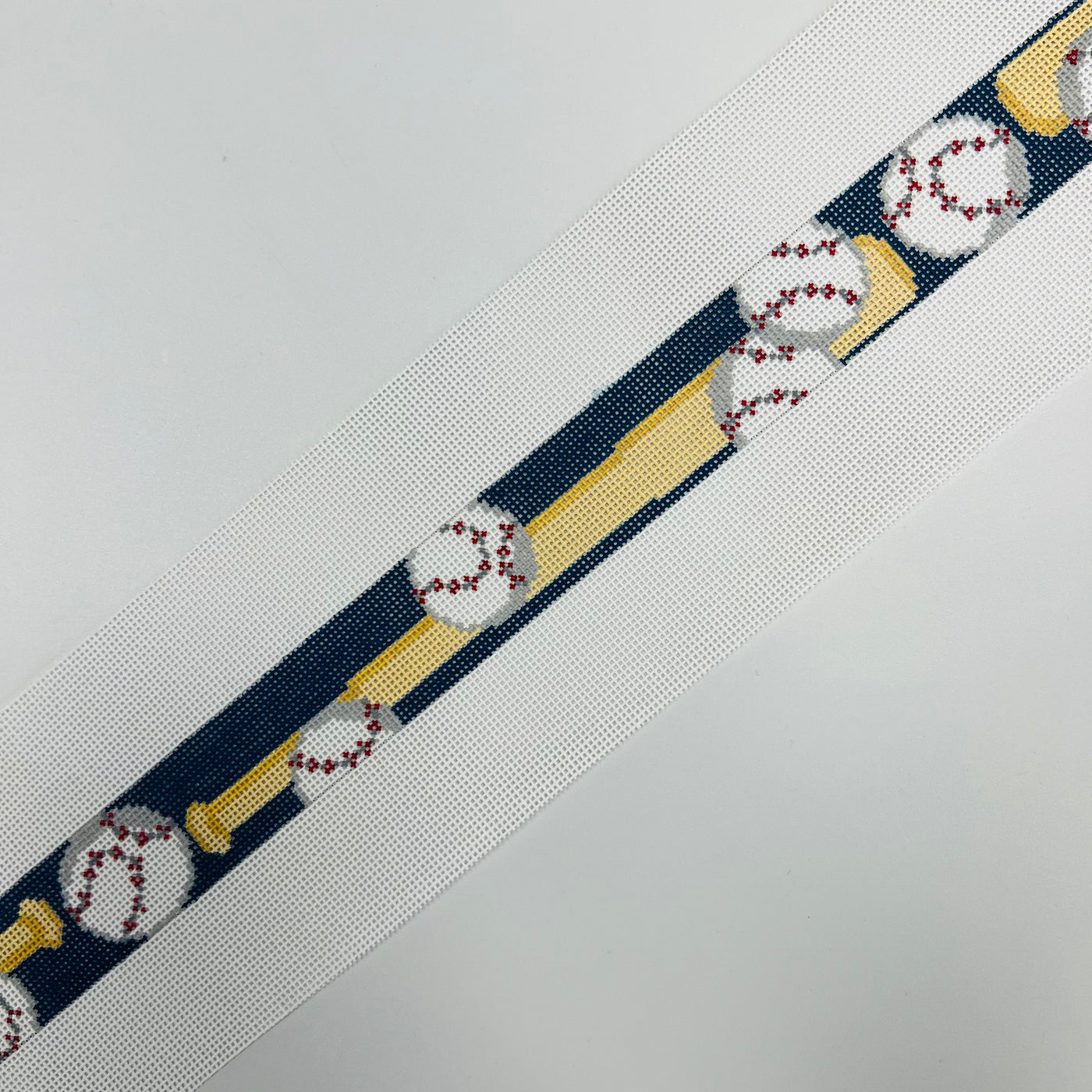 Baseballs & Bats - Navy Bkg Belt