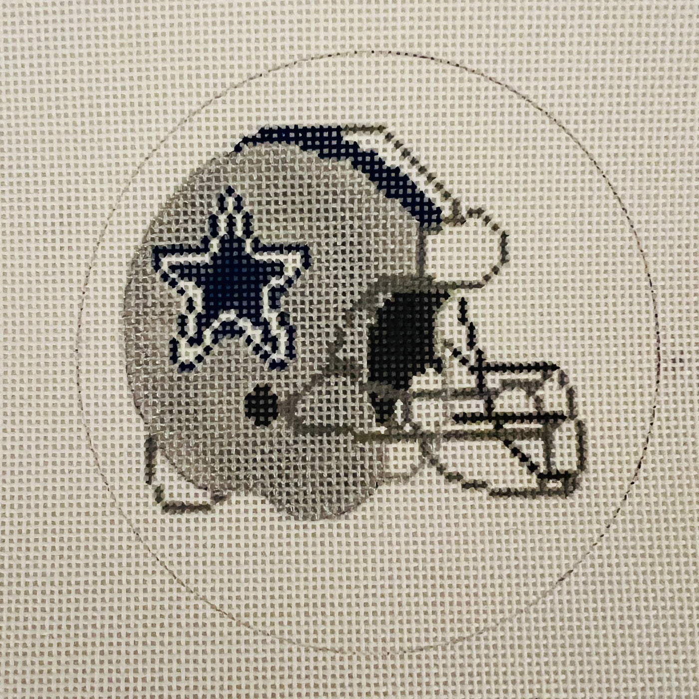 Dallas Cowboys Ornament Needlepoint Canvas