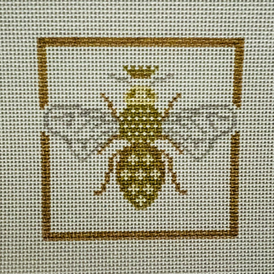 Glitzy Bee Mini Needlepoint Canvas