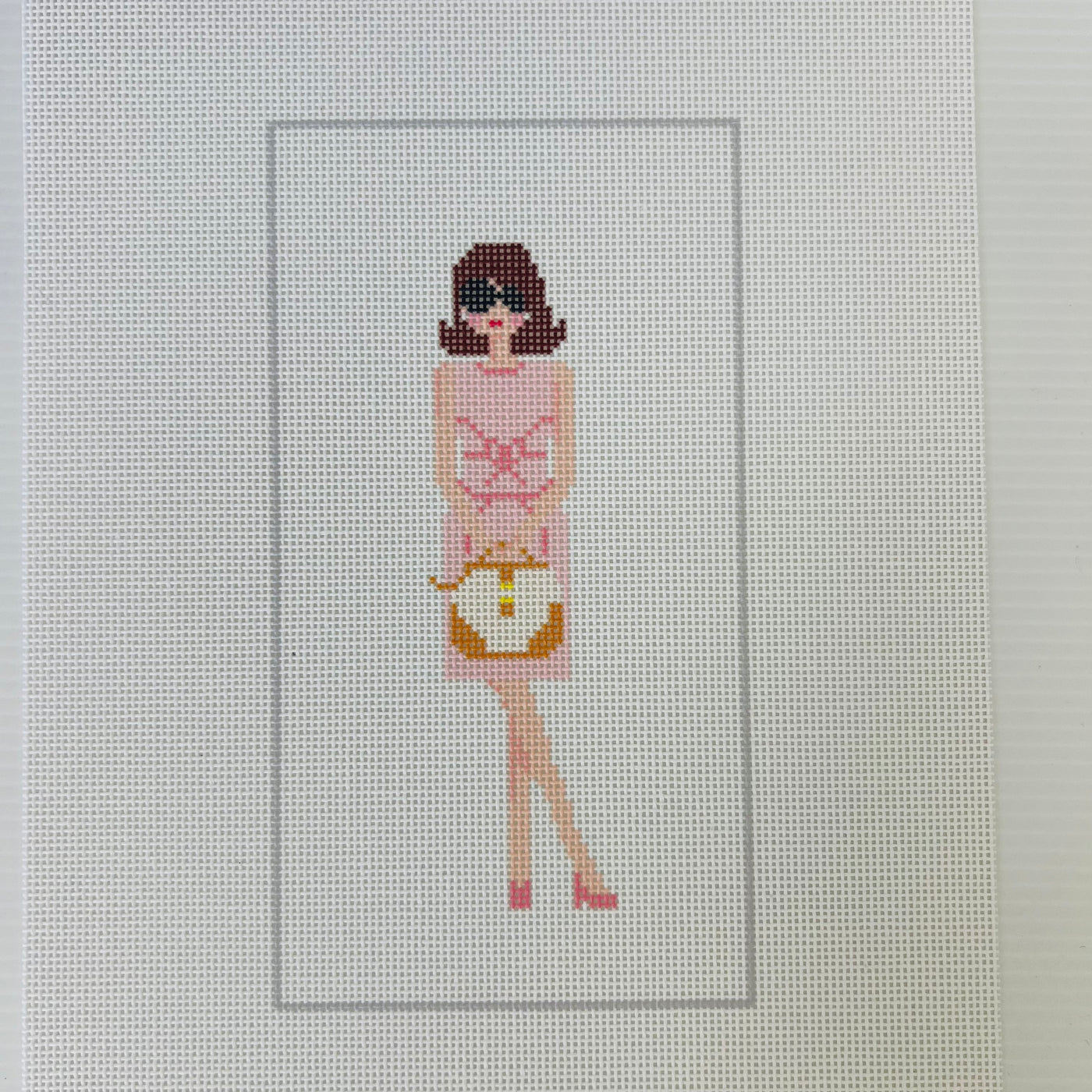 Jackie O Eyeglass Case Needlepoint Canvas