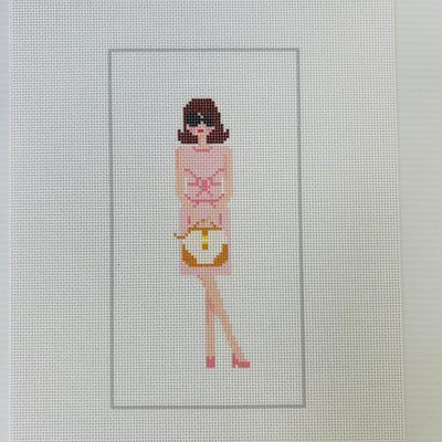 Jackie O Eyeglass Case Needlepoint Canvas