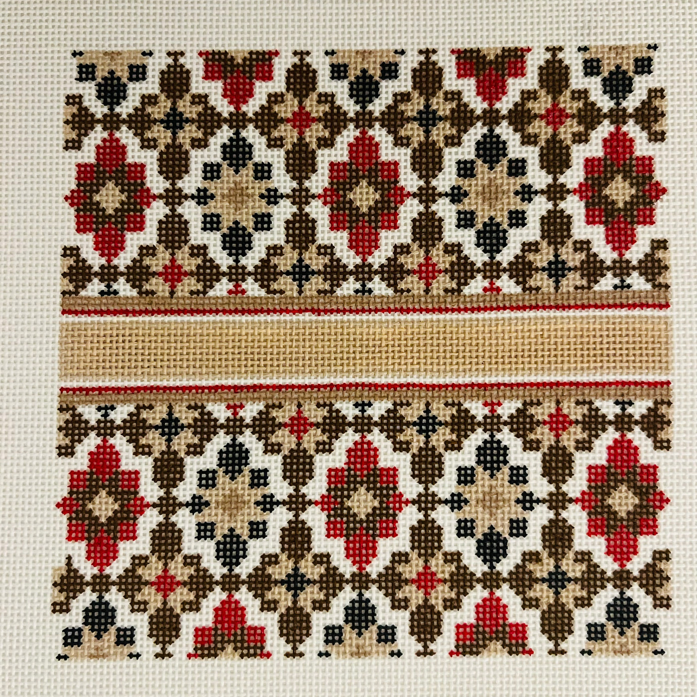 Portuguese Tiles 5" Square - Fall Needlepoint Canvas