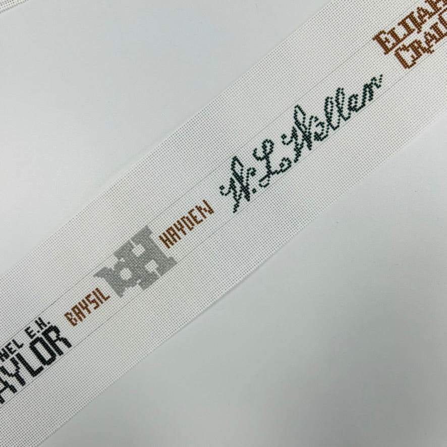 Bourbons 4 Belt Needlepoint Canvas Bargello Needlepoint