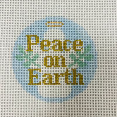 Peace on Earth Ornament Needlepoint Canvas