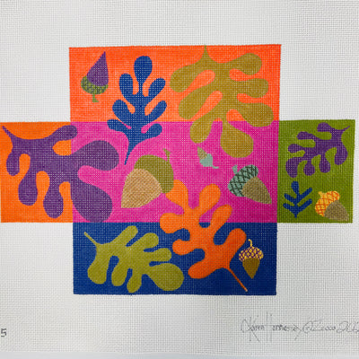 Oak Brick Needlepoint canvas