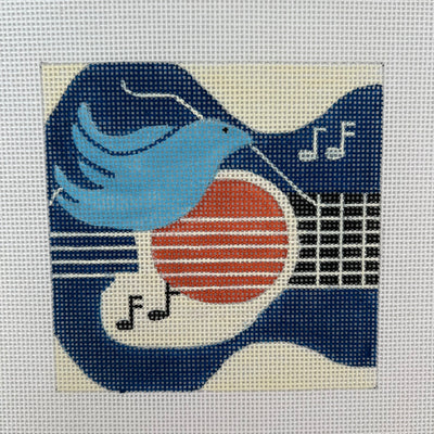 Bluebird Café Nashville Coaster Needlepoint Canvas