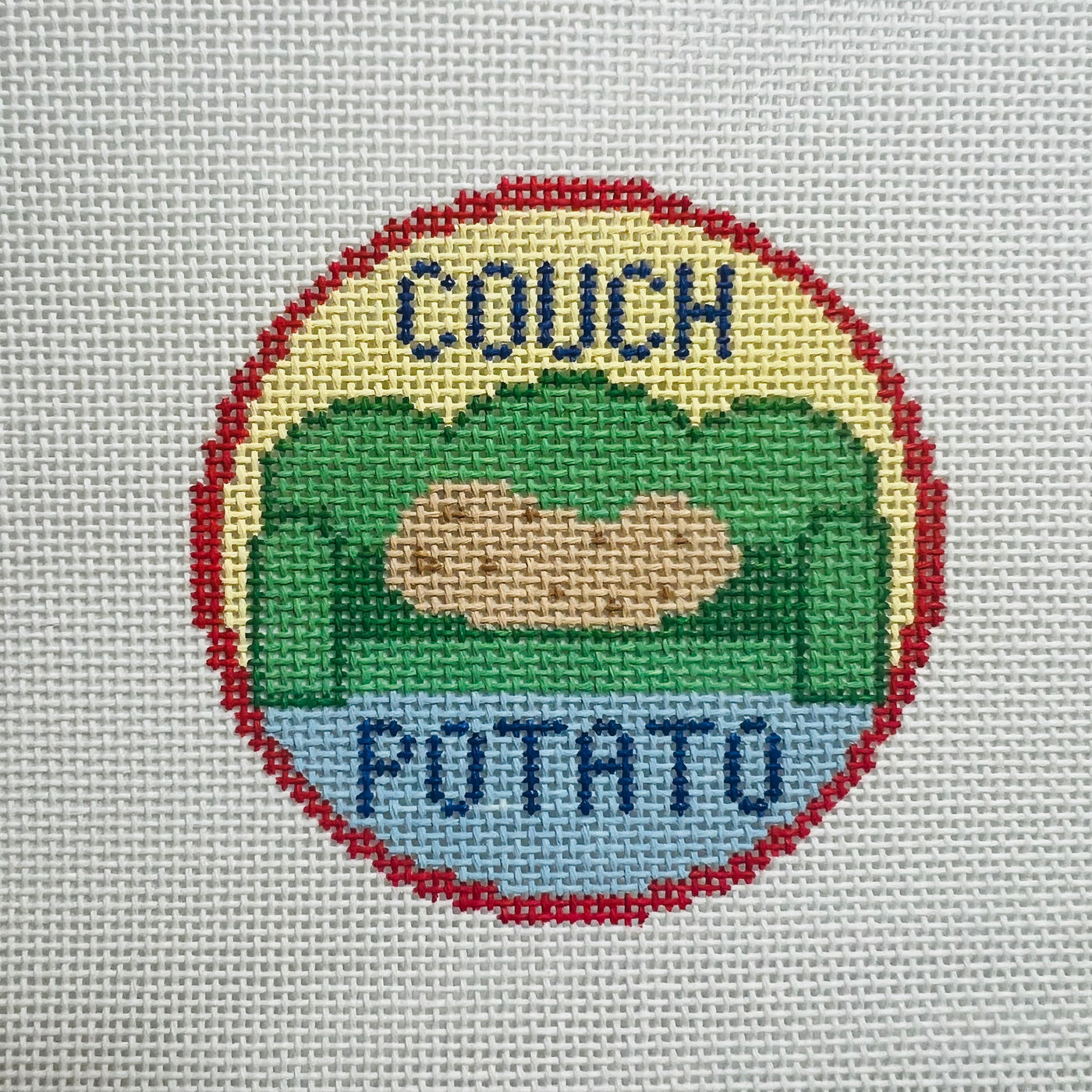 Couch Potato Needlepoint Canvas