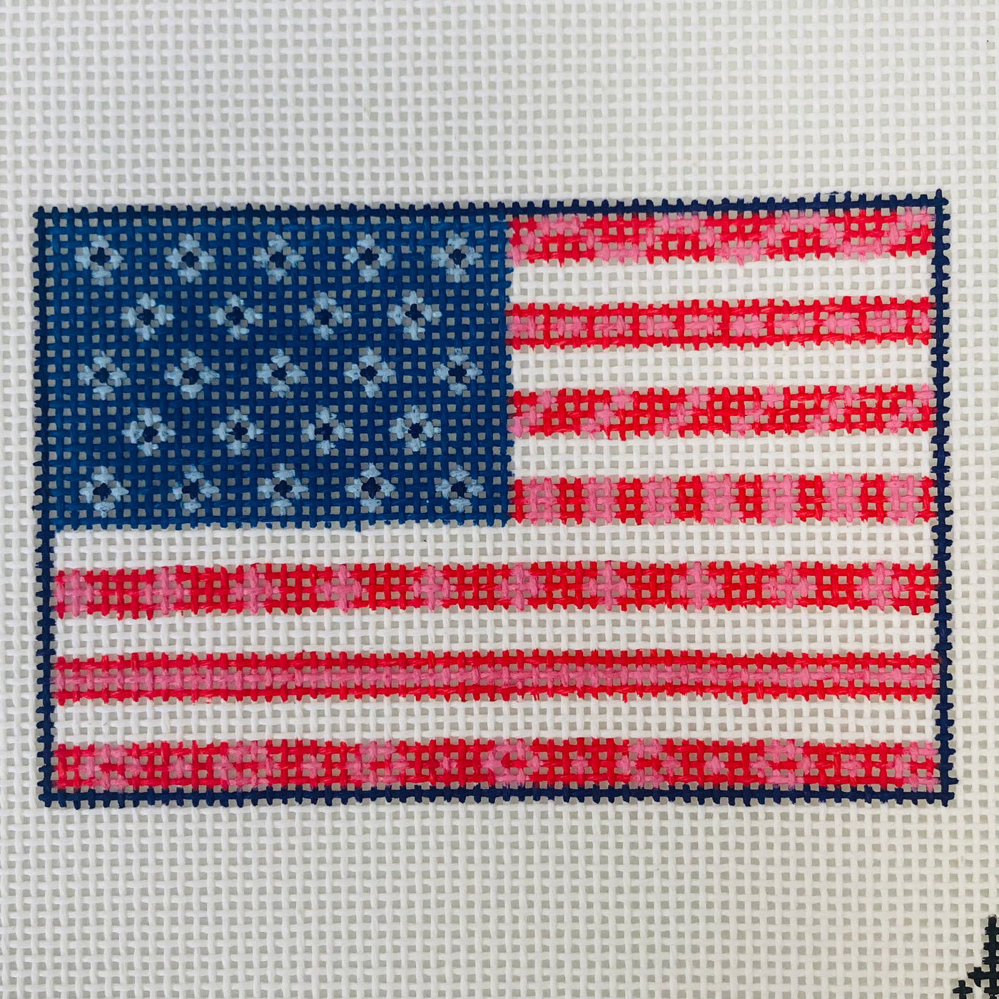 American Flag Passport Insert Needlepoint Canvas