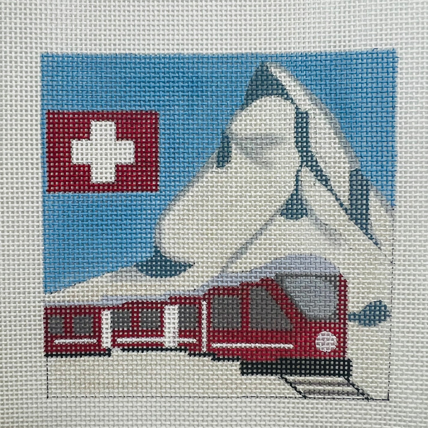 Zermatt Coaster Needlepoint Canvas
