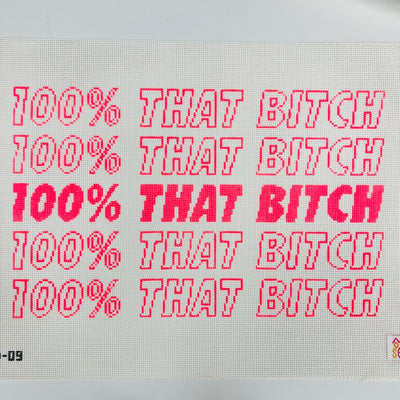Live Like Lizzo (100% that bitch) Needlepoint Canvas