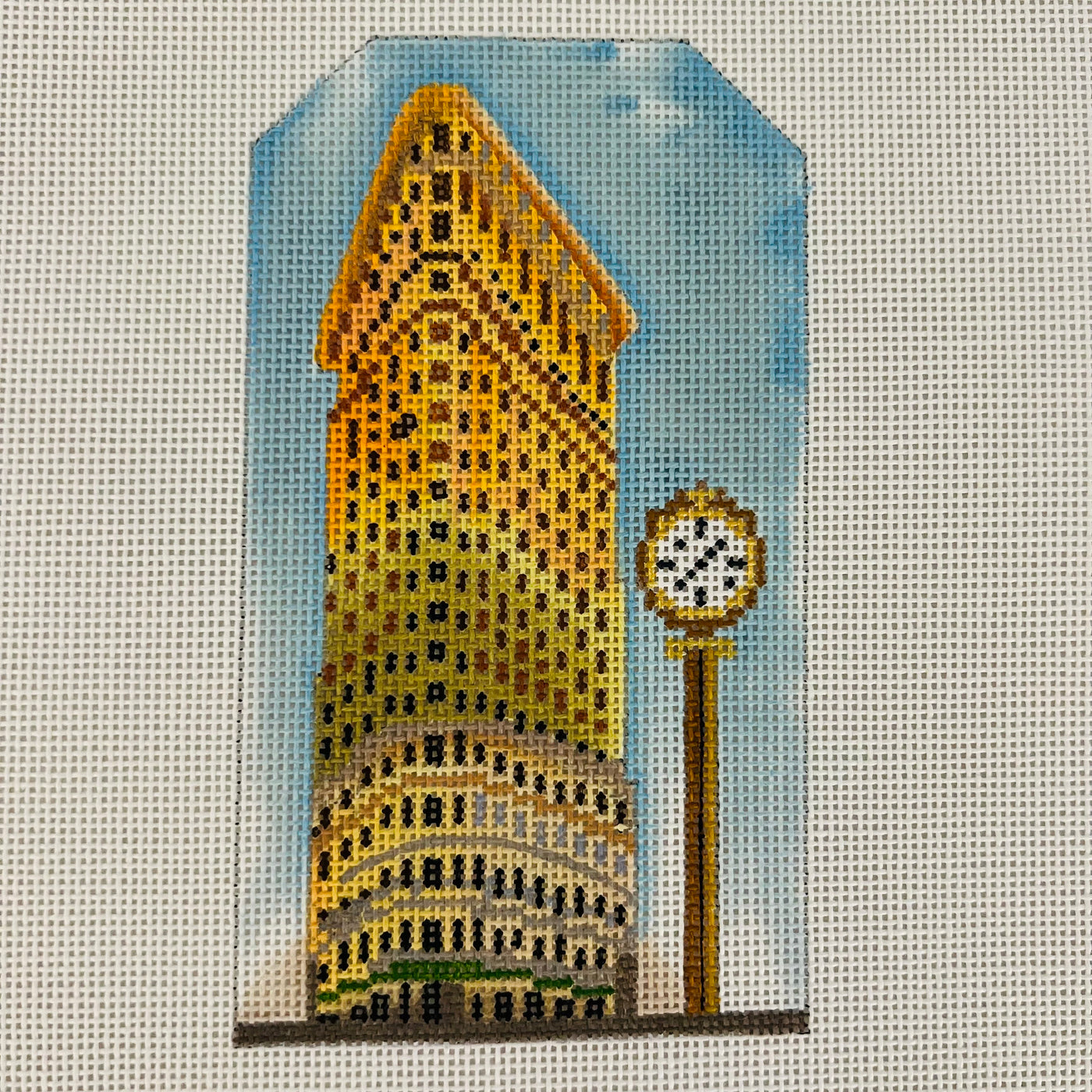 Flat Iron Building Needlepoint Canvas