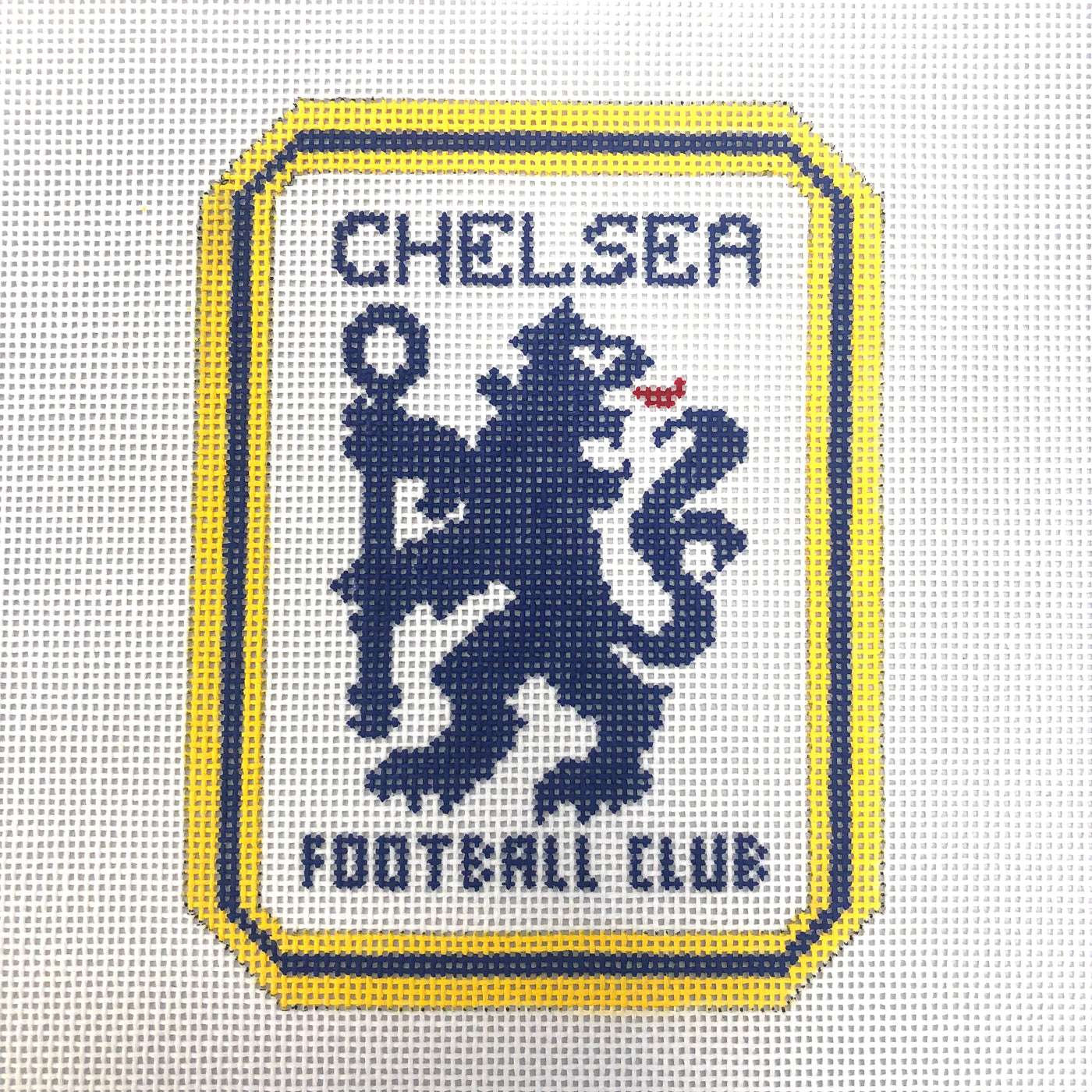 Chelsea Soccer Logo Needlepoint Canvas