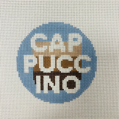 Cappuccino Round Needlepoint Canvas